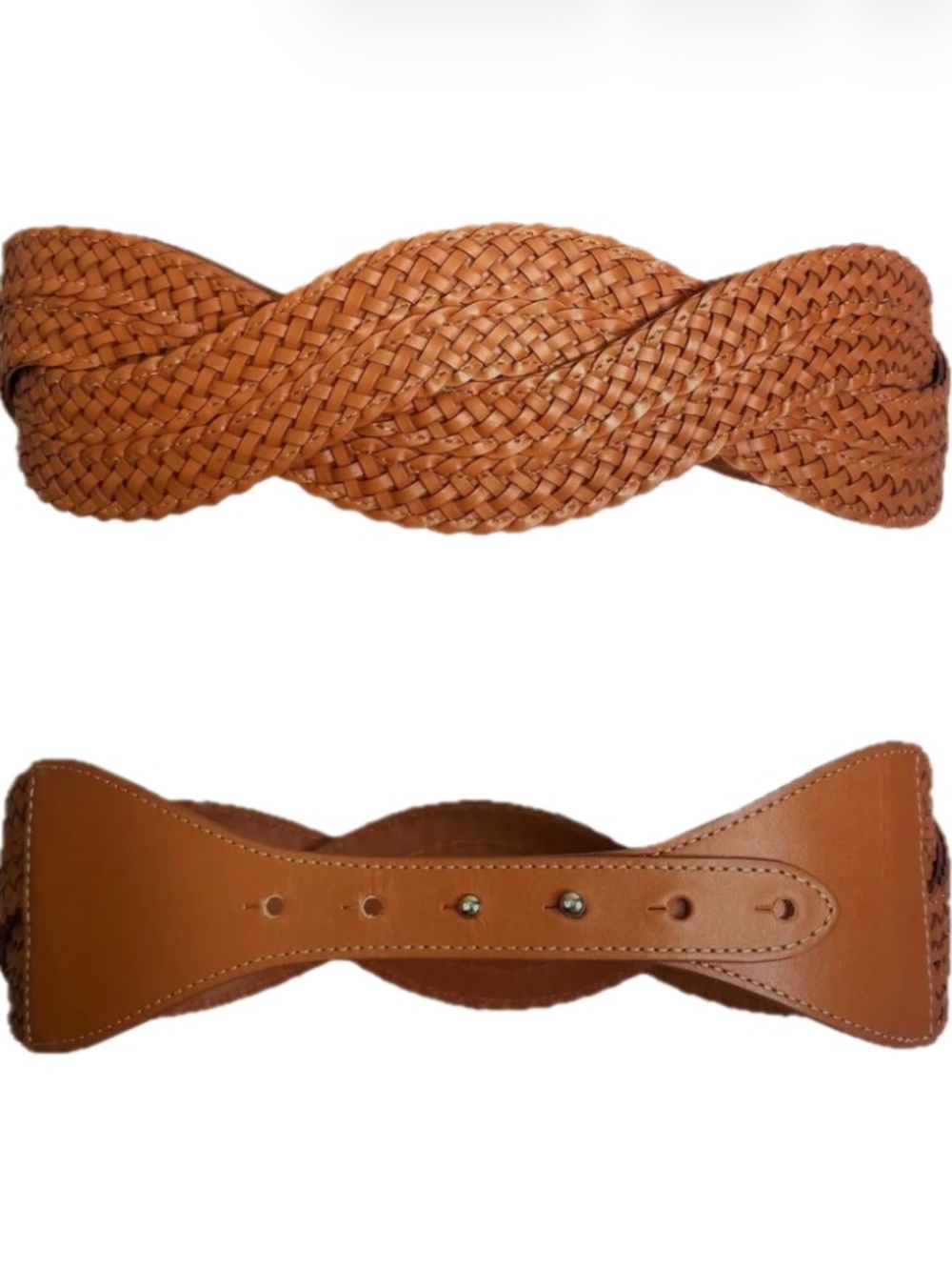 Zimmermann Tan Braided Leather Belt